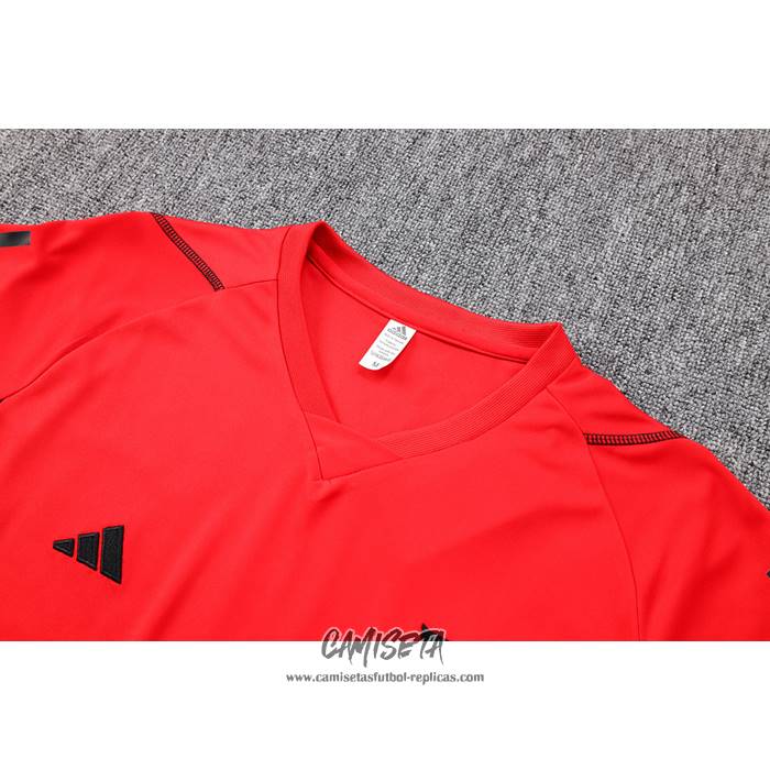 Chandal del Flamengo 2023-2024 Manga Corta Rojo - Pantalon Corto